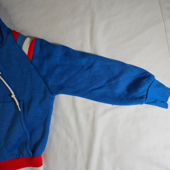 Blue Kids Matching Set with Red and White Accents - Picture 5 of 10